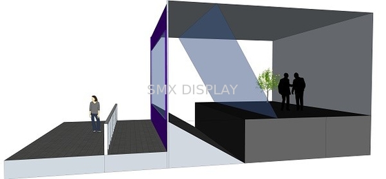 3D Holographic Reflection Film , holographic touch screen display for Stage