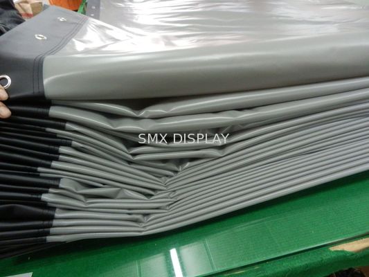 quality Flexible White / 3D Silver / Rear Eyelets Projection Screen With Eyelets Around factory