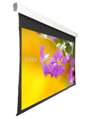 Quality Tab Tensioned motorized front projection screen 120 inch for hotels ,  business centers factory
