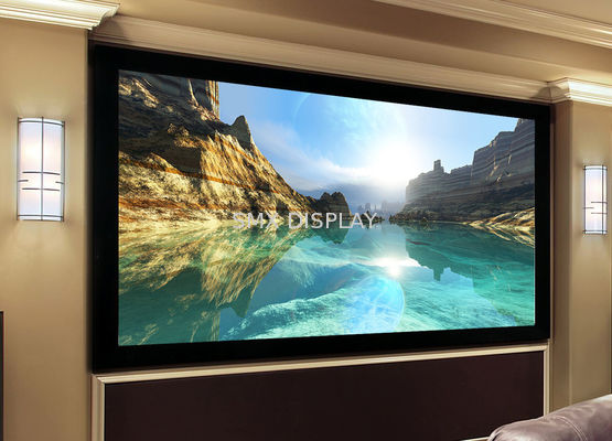 Quality Custom made Fixed Frame Screen / Curved Projection Screen Wall Mount factory