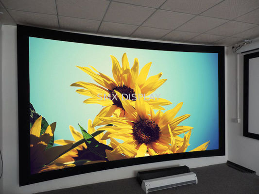 Quality 180 / 360 Degree Curved Projection Screen ,round projection screen high gain projection screen factory