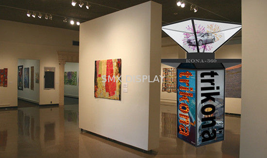 Quality Large 360XXL 3D Holographic Pyramid Display , Dreamoc XXL For  Airports or Theaters factory