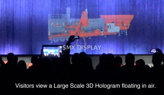 Quality Stage Hologram , holographic display system for Trade Show / Concert 10 Meter wide factory