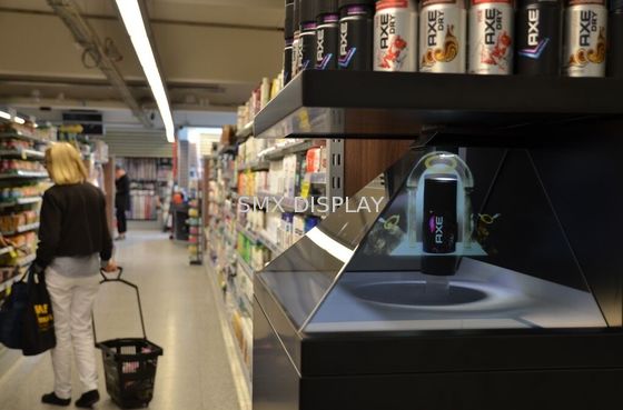 Quality 270 Degree 22 Inch 3D Holographic Projection Pyramid Display For Advertising factory