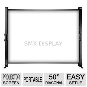 Quality Electric Fixed Projection Screens For Tabletop Presentation , Retractable factory