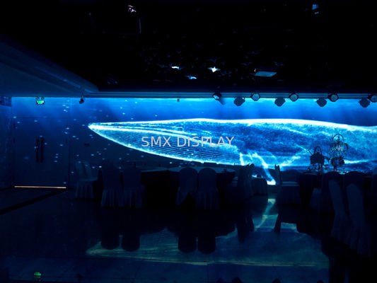 Quality Invisible 3D Hologram Projection Screen Transparent For Live Show factory