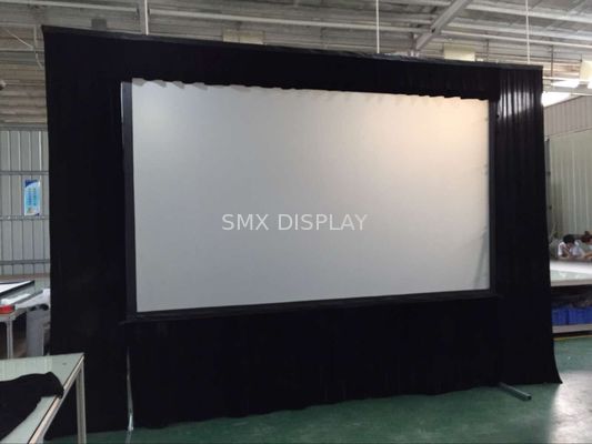 Quality 400inch Fast Folding Projector Screen Lightweight With Rear Projection Fabric factory