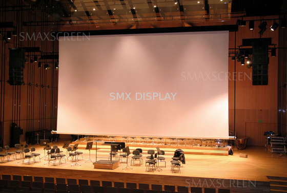 Large Scale 400 Inch Motorized Projector Screen Remote Control For Event